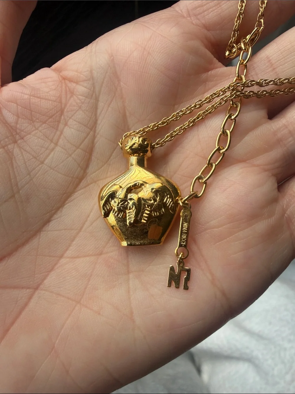Nina Ricci Gold Pendant Necklace - Women Jewelry